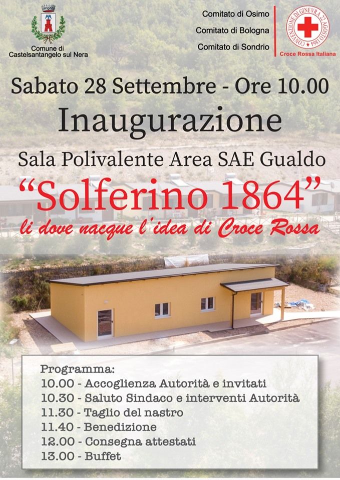 Inaugurazione Sala Polivalente Area SAE Gualdo