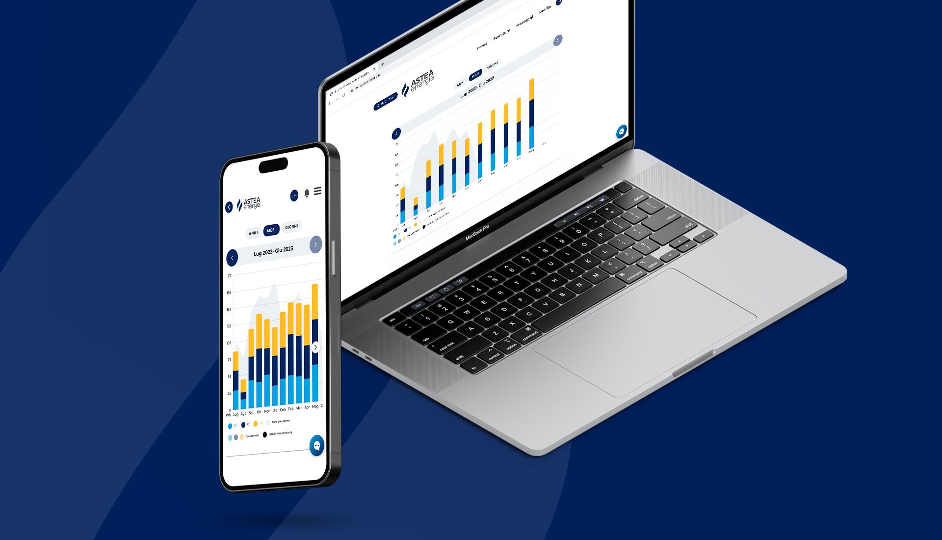 Benvenuto nel nuovo MyAstea Energia: il tuo sportello online rinnovato e migliorato, ottimizzato per funzionare sui dispositivi mobili!